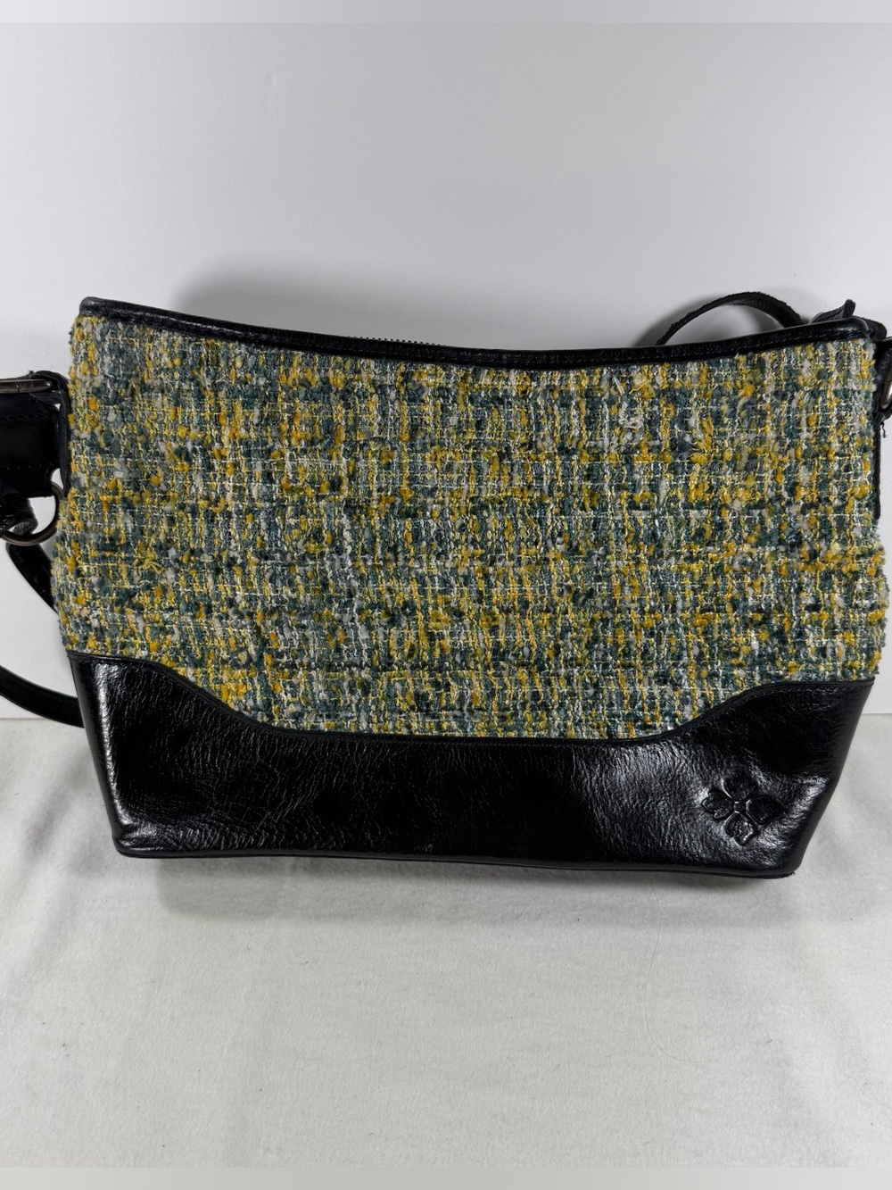 Patrica Nash Salvina Tweed & Leather Purse Suede Interior READ